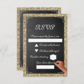 Tafel RSVP Karte (Vorne/Hinten)