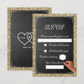 Tafel RSVP Karte (Vorne/Hinten)