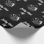 Tafel - Santa - Schwarz Geschenkpapier (Ecke)