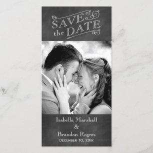 Tafel-Save the Date Foto-Karte Save The Date