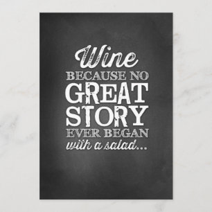 Tafel-Schild Kreidetafel 5x7 Wein Weil Einladung