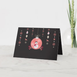 Tafel-Schneemann Navidad Feiertagskarte