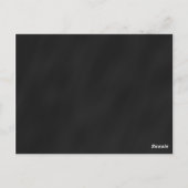 Tafel-Schultafel-Rustikale-Hochzeit-Tischnummer-Sc Postkarte (Rückseite)