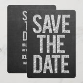 Tafel Schultafel Save the Date Typografie (Vorne/Hinten)