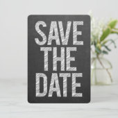 Tafel Schultafel Save the Date Typografie (Stehend Vorderseite)