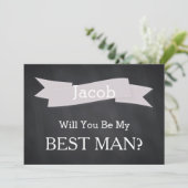 Tafel sind Sie unser Trauzeuge Einladung (Stehend Vorderseite)