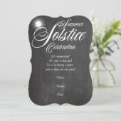 Tafel-Sommer-Sonnenwende-Einladung Einladung (Stehend Vorderseite)