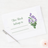 Tafel süßer Violetten Adhesive Buchzeichen Rechteckiger Aufkleber (Umschlag)