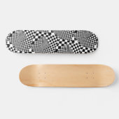 Tafel Swirl B&W Skateboard (Horizontal)