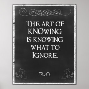 Tafel-Typografie mit einem inspirierend Zitat Poster