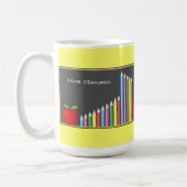 Tafel u. farbiger Bleistift-Lehrer Kaffeetasse (Links)