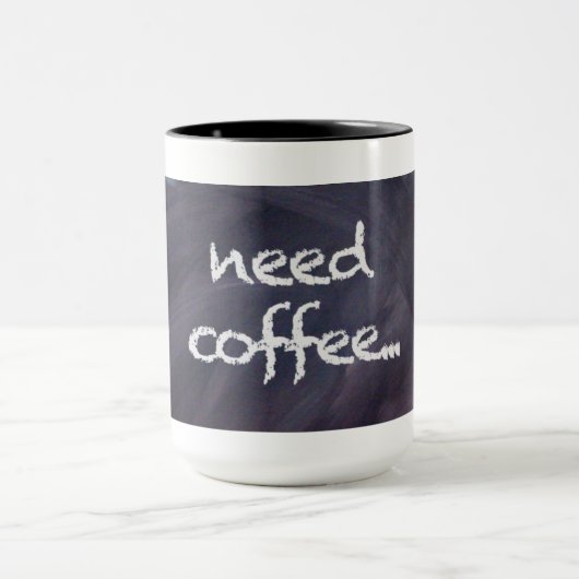 Tafel und Kreide: Bedarfs-Kaffee-Tasse Tasse (Zentrum)