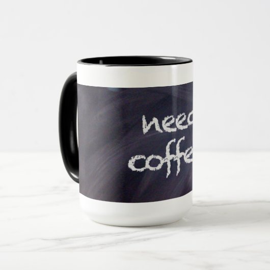 Tafel und Kreide: Bedarfs-Kaffee-Tasse Tasse (Vorderseite Links)