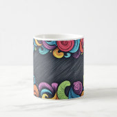 Tafel- und Kreidehintergründe. Kinderstil Kaffeetasse (Mittel)
