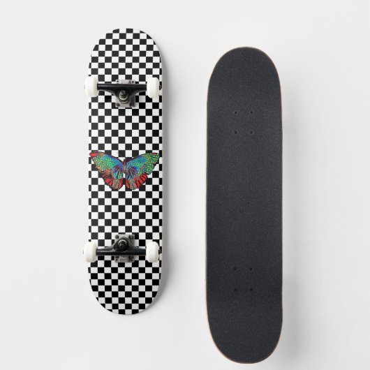Tafel und Künstlerisches Schmetterlingsbrett Skateboard (Vorderseite)