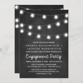 Tafel-und Licht-Verlobungs-Party Einladungen (Vorne/Hinten)