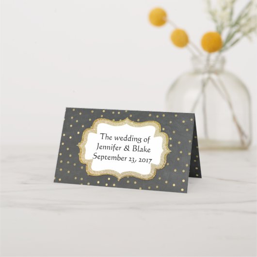 Tafel und Platzkarte zum Hochzeitsfeiern (Rückseite)