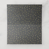 Tafel und Platzkarte zum Hochzeitsfeiern (Innenseite Aufgefaltet)