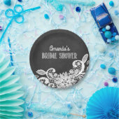 Tafel-und Spitze-Brautparty-Party-Teller Pappteller (Party)