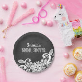 Tafel-und Spitze-Brautparty-Party-Teller Pappteller (Party)