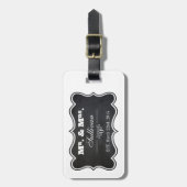 Tafel und Verzierte Rahmen Gepäckanhänger (Vorderseite vertikal)