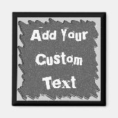 Tafel und Wild Border schneiden Coolen Magnet ab (Vorne)