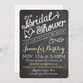 Tafel-Vintage Brautparty-Einladung Einladung (Vorne/Hinten)