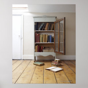 Tafel voller Bücher. Poster
