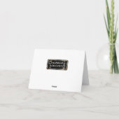 Tafel Wallies Feiertags-Mitteilungskarten Feiertagskarte (Rückseite)