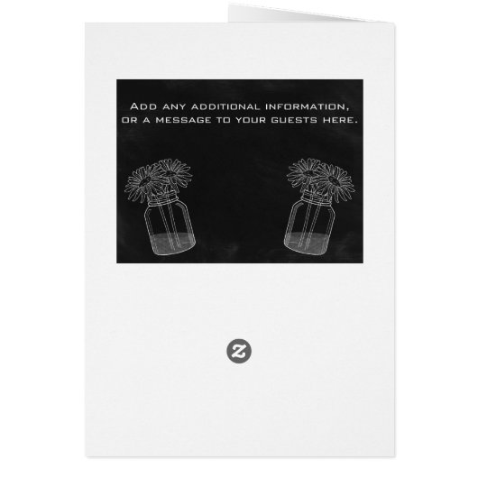 Tafel - Weckglas und Gänseblümchen, die Programm (Hinten)