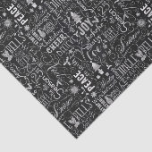 Tafel-Weihnachtstypografisches Seidenpapier (Ausschnitt)