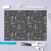 Tafel-Weihnachtstypografisches Seidenpapier (Handwerk)