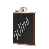 Tafel-Wein-Flasche Flachmann (Links)