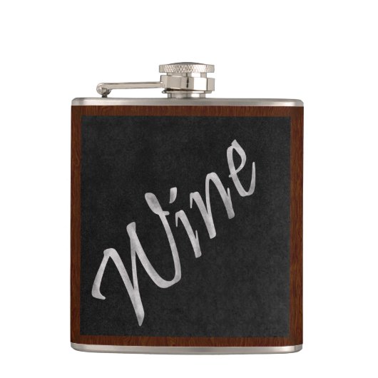 Tafel-Wein-Flasche Flachmann (Vorderseite)