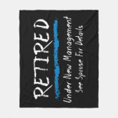 Tafel zurückgezogen unter neuem Management Fleecedecke (Vorderseite)