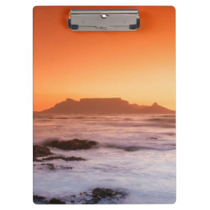 Tafelberg bei Sonnenuntergang, Bloubergstrand Klemmbrett