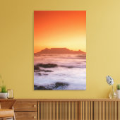Tafelberg bei Sonnenuntergang, Bloubergstrand Leinwanddruck (Insitu (Wohnzimmer))