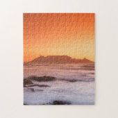 Tafelberg bei Sonnenuntergang, Bloubergstrand Puzzle (Vertikal)