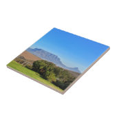 Tafelberg Blick Gras in Kapstadt Fliese (Seite)