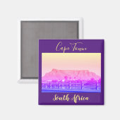 Tafelberg Cape Town Aussicht Landschaftsmagnet Magnet (Vorderseite/Rückseite)