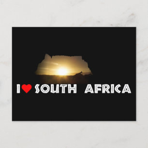 Tafelberg Giraffe Sunset Postkarte