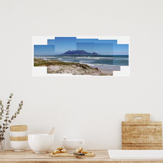 Tafelberg, Kapstadt, Südafrika Poster (Küche)