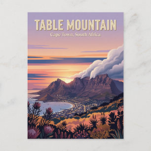 Tafelberg, Kapstadt, Westkap Postkarte