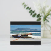 Tafelberg mit Ansichtskarten für Fischerboote Postkarte (Stehend Vorderseite)