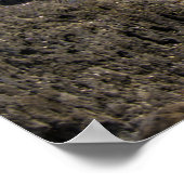 Tafelberg mit Strand und Felsen Poster (Ecke)