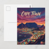 Tafelberg Skyline Südafrika Postkarte (Vorne/Hinten)
