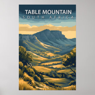Tafelberg Südafrika Ikonisches Kapstadt Poster