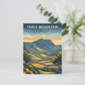 Tafelberg Südafrika Ikonisches Kapstadt Postkarte (Stehend Vorderseite)
