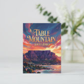Tafelberg Südafrika Postkarte (Stehend Vorderseite)