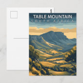 Tafelberg Südafrika Vintage Postkarte (Vorne/Hinten)